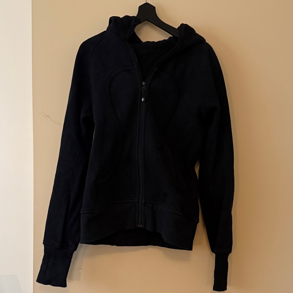 Lululemon Black Scuba Thick Cotton Hoodie